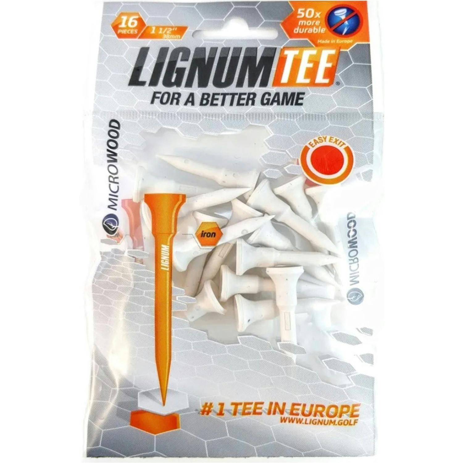 Lignum Tee White 38 mm (16 pcs)